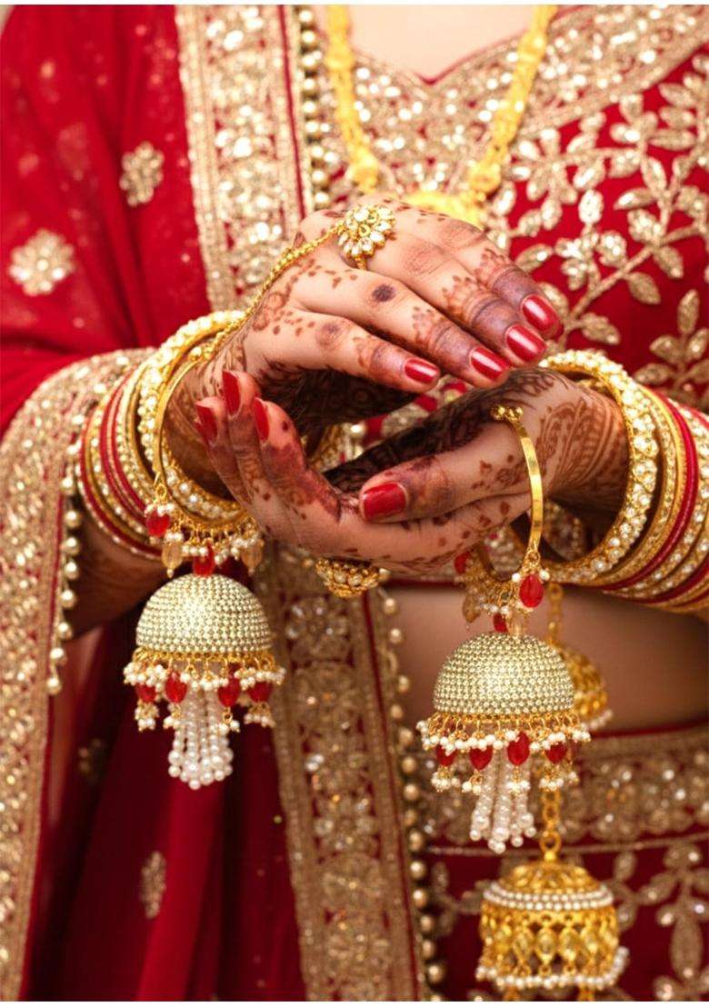 Advika Creations Adjustable Royal Wedding Kaleera with Kaudi - Indya