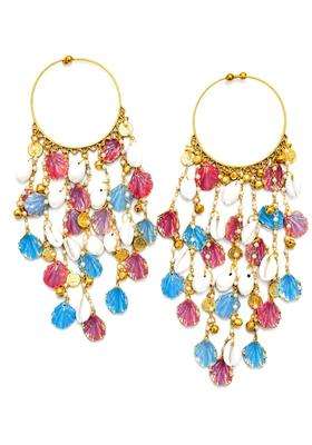 Advika Creations Blue Pink Acrylic Shell Charm Kaleera