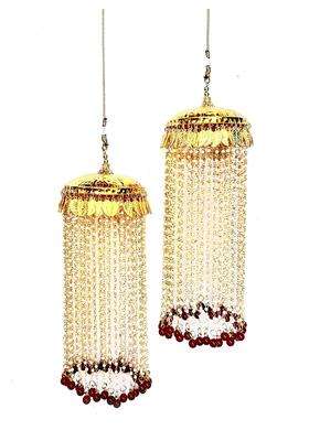 RKM Collections Kalire Pearl Kalire with Red Beads Attached with Adjustable Dorri