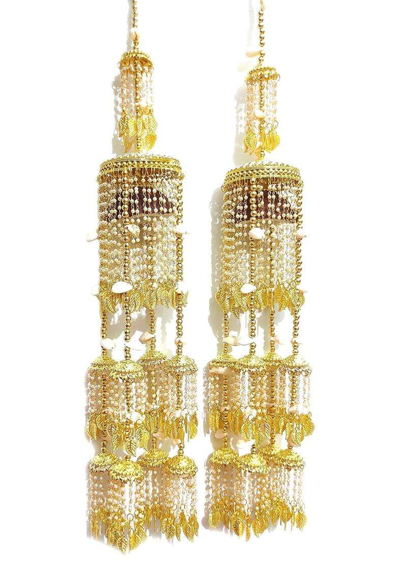 Brass with Pearl Kalire for Women Multicolour - Indya