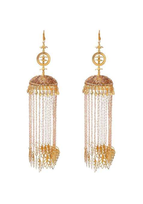 Eyesphilic Beautiful Punjabi Golden Pearl Kalira for Bride