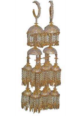 Kalere Pair Kalere Kalire Bridal Hand Hanging Kalere for Brides Women and Girls White Golden