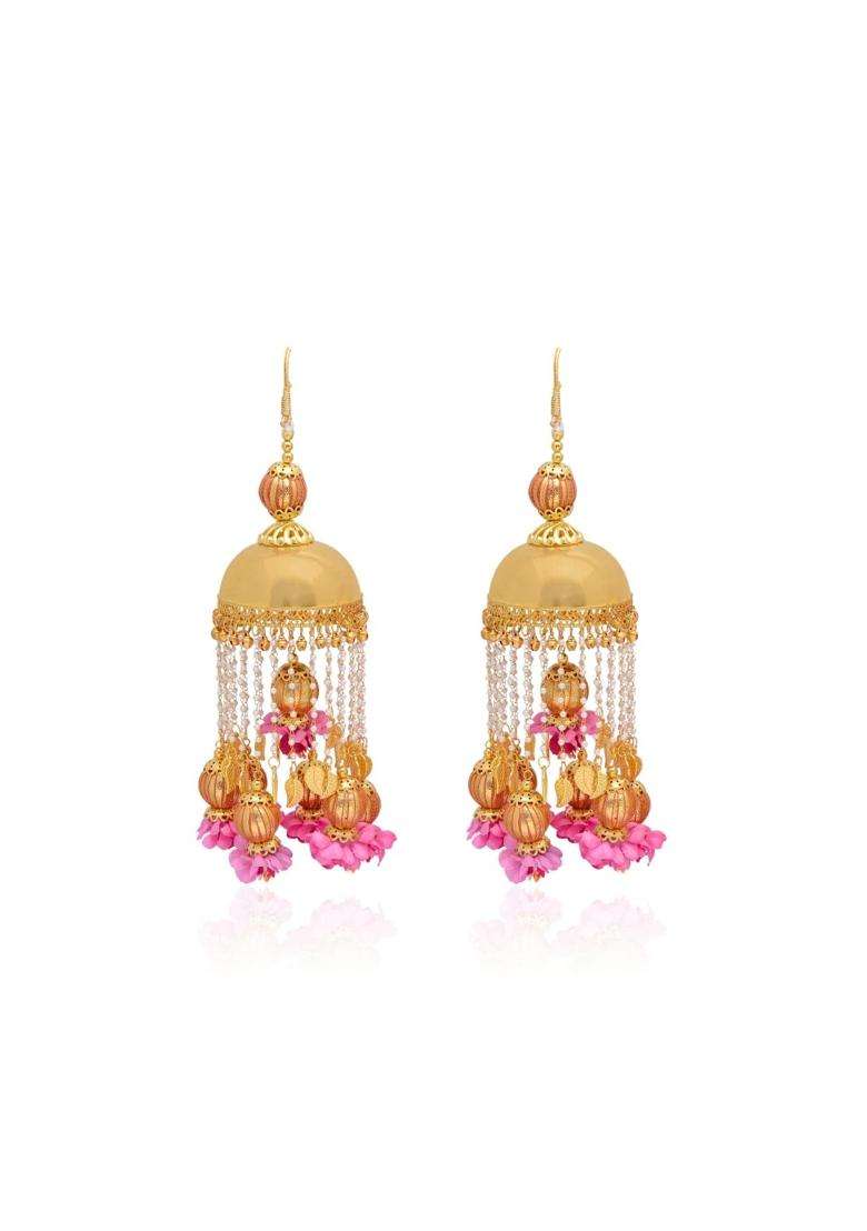 Khandelwalimpex Traditional Golden and Pink Wedding Kalira Kalere Kaleera Bridal for Women and Girls - Indya