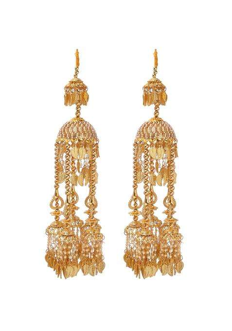 Eyesphilic Beautiful Golden Wedding Kalira for Bride and Women