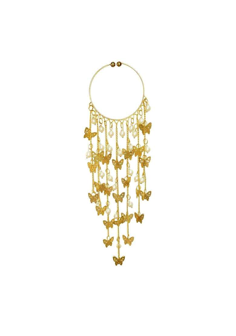 SBP Fashion Gold Punjabi Bridal Kalira Set Handcrafted Designer Jewelry for Weddings Engagements Anniversaries - Indya