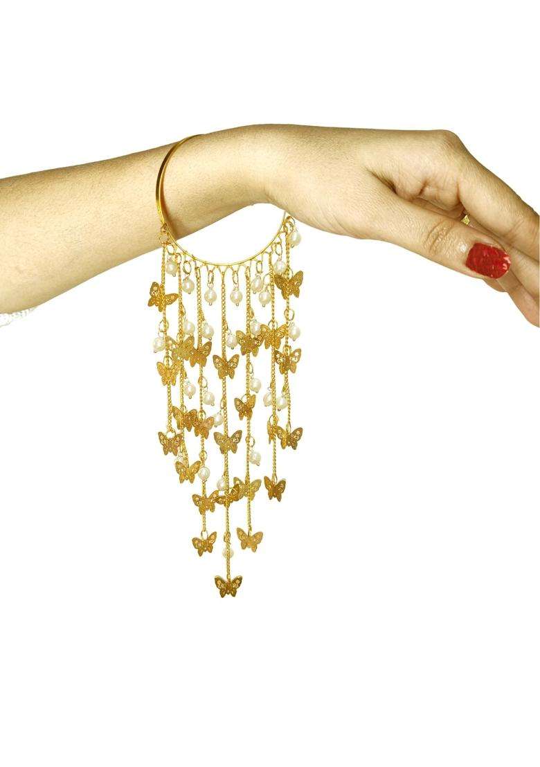 SBP Fashion Gold Punjabi Bridal Kalira Set Handcrafted Designer Jewelry for Weddings Engagements Anniversaries - Indya