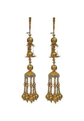J Tushar Punjabi Designer Bridal Kaleera Set Diamond Look Bridal Kaleera Women Fancy Kaleera in Golden Velvet