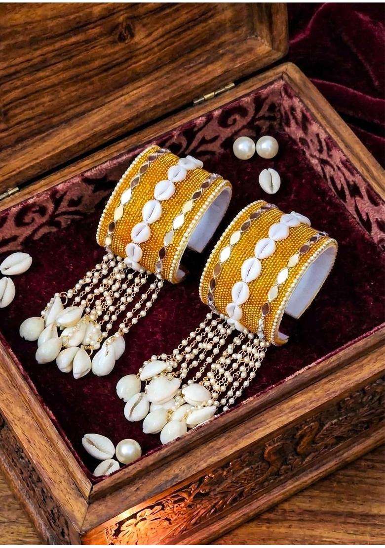 Advika Creations Handcuff Kaleera Wedding Kaleera with Kaudi - Indya