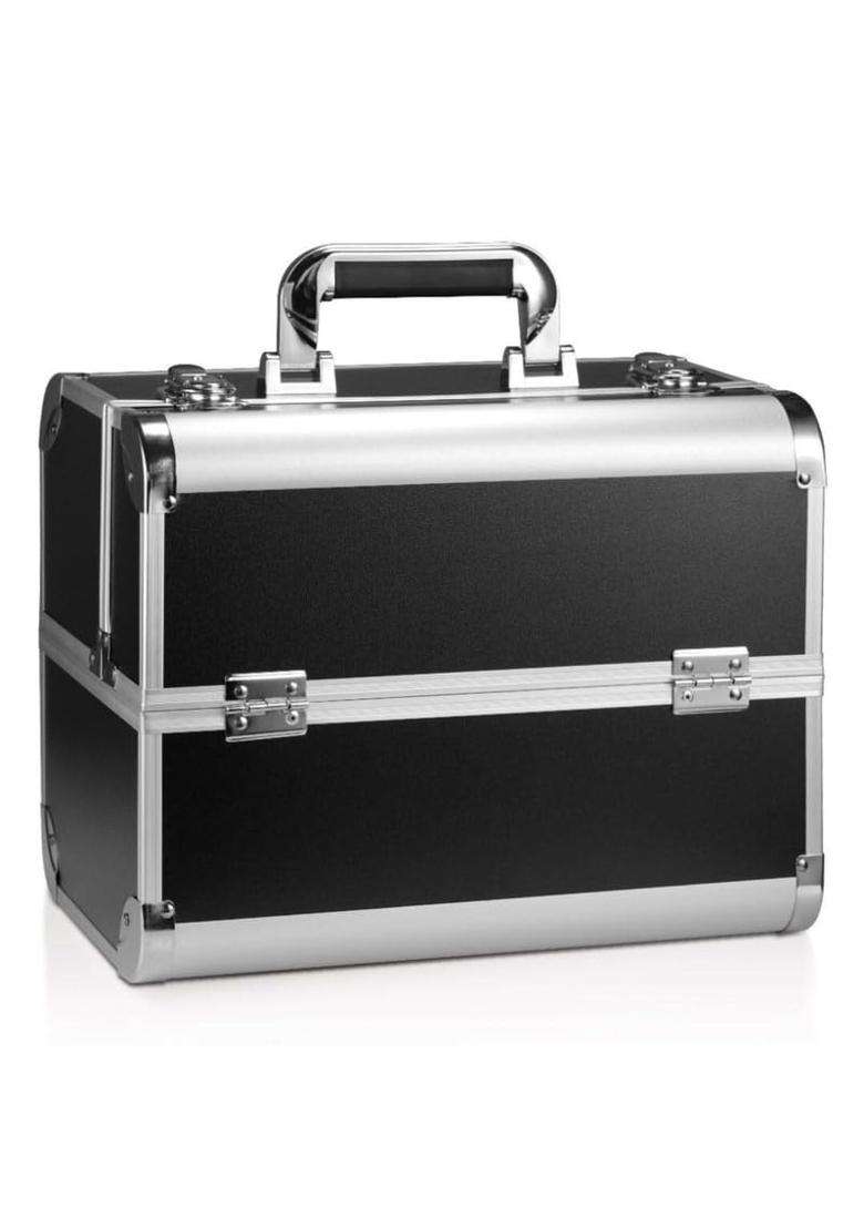 SIBY Aluminum Alloy Makeup Box Organizer Case with 5 Compartments Waterproof Durable - Indya