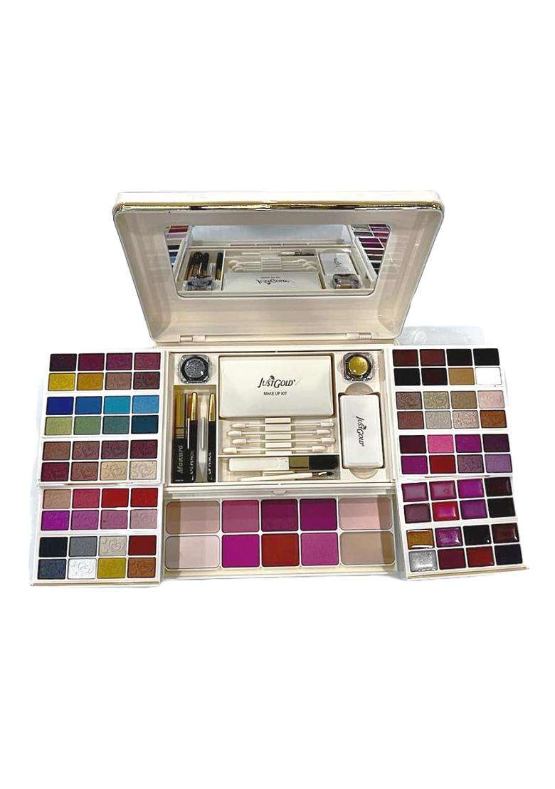 Justgold Professional All in One Makeup Palette Kit 56 Colors Eyeshadows Blusher Powder Cake Lipgloss - Indya