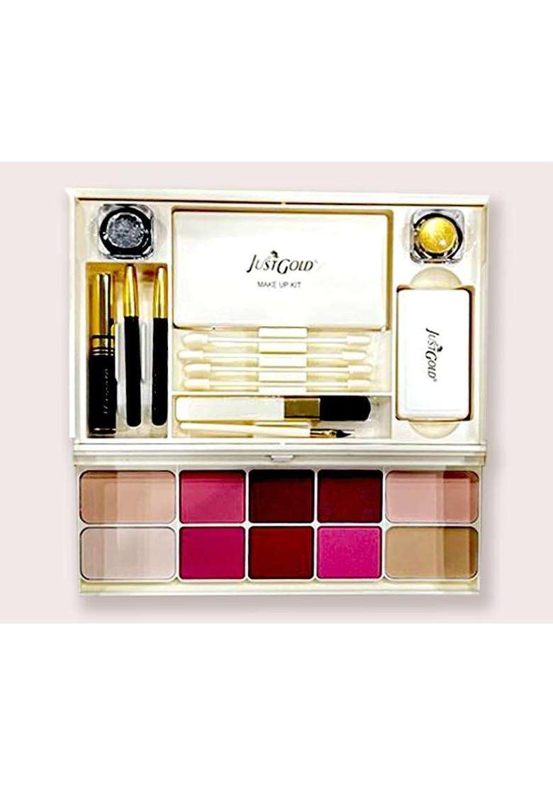 Justgold Professional All in One Makeup Palette Kit 56 Colors Eyeshadows Blusher Powder Cake Lipgloss - Indya
