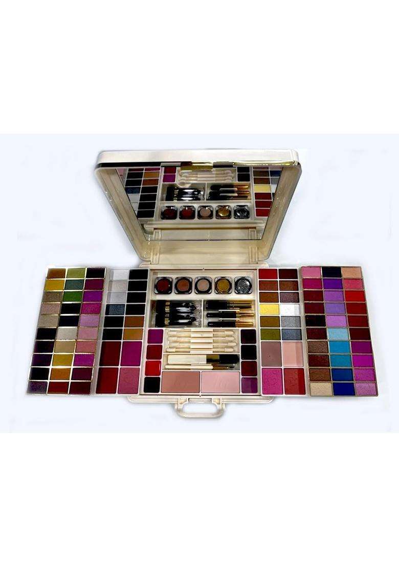 Justgold Professional All in One Makeup Palette Kit 78 Colors Eyeshadows Blusher Powder Cake Lipgloss - Indya