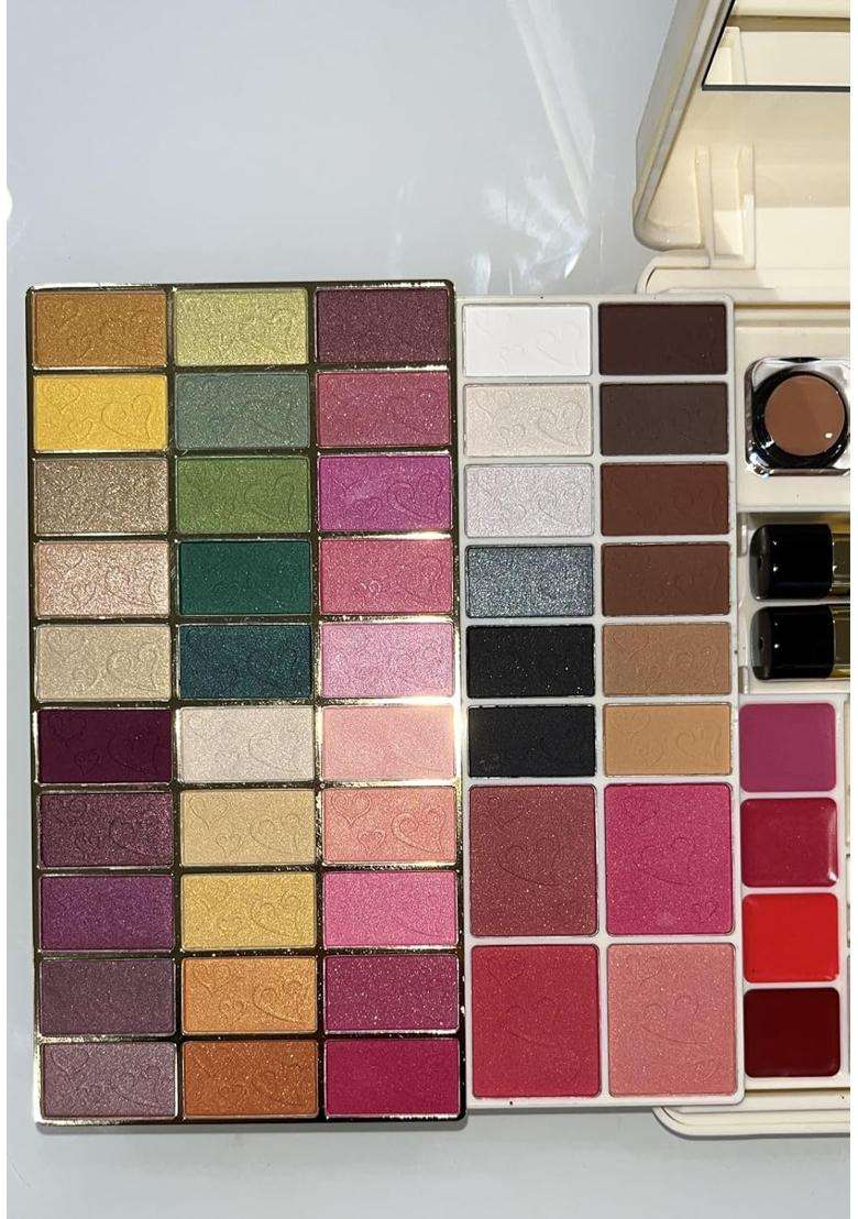 Justgold Professional All in One Makeup Palette Kit 78 Colors Eyeshadows Blusher Powder Cake Lipgloss - Indya