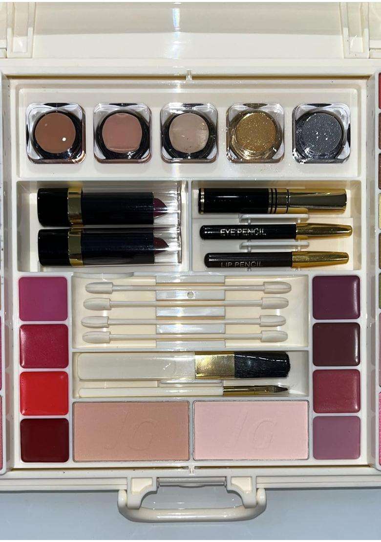 Justgold Professional All in One Makeup Palette Kit 78 Colors Eyeshadows Blusher Powder Cake Lipgloss - Indya