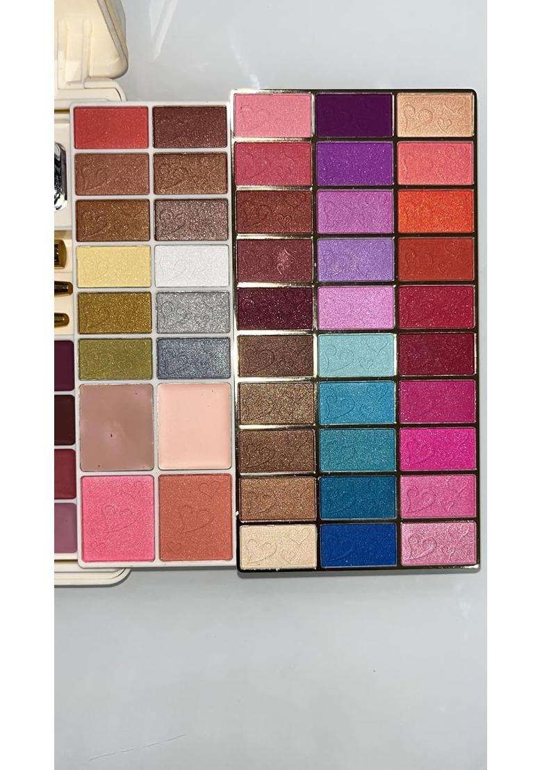 Justgold Professional All in One Makeup Palette Kit 78 Colors Eyeshadows Blusher Powder Cake Lipgloss - Indya