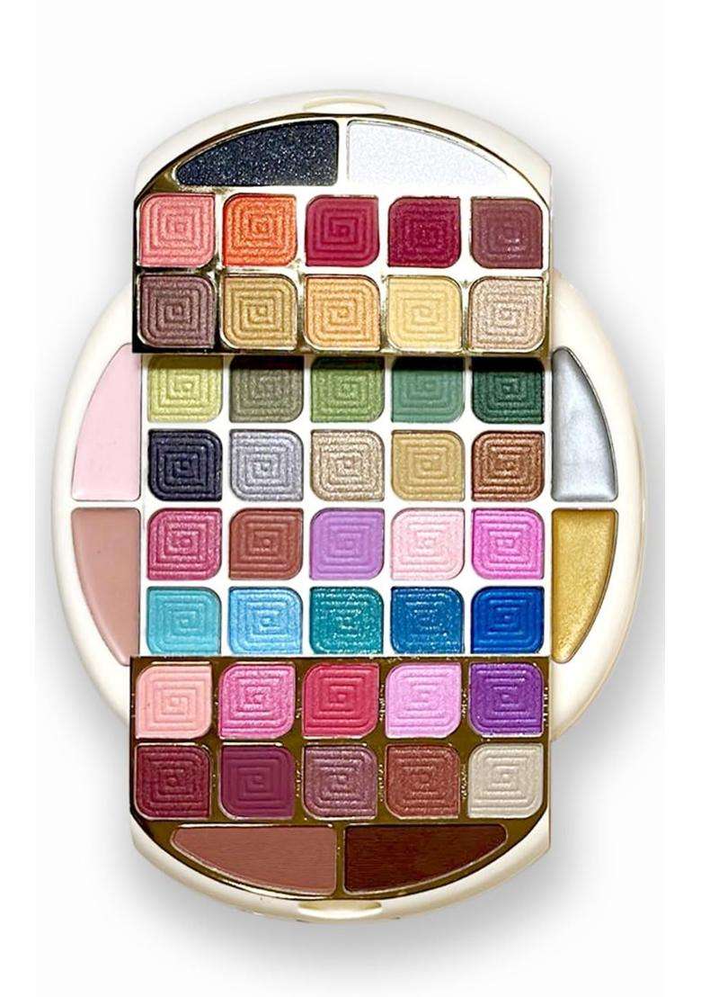 Justgold Professional All in One Makeup Palette Kit 44 Colors Eyeshadows Blusher Powder Cake Lipgloss - Indya