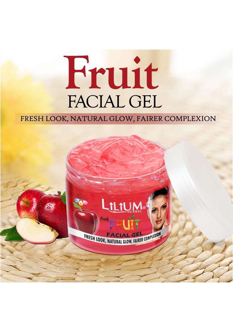 Lilium Fruit Facial Kit with Papaya Cleansing Milk 4500GM Moisturized and Balanced Skin Reduce Dark Spots - Indya