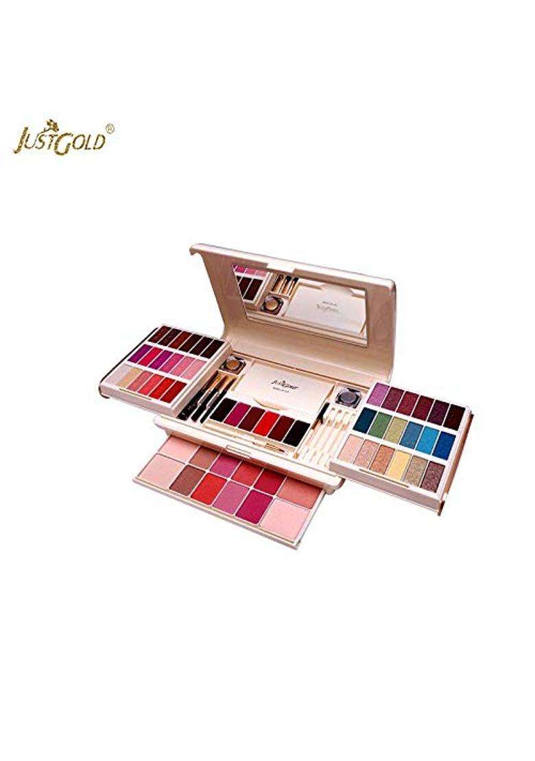 Justgold Professional All in One Makeup Palette Kit 54 Colors Eyeshadow Palette with Blusher Lipgloss - Indya