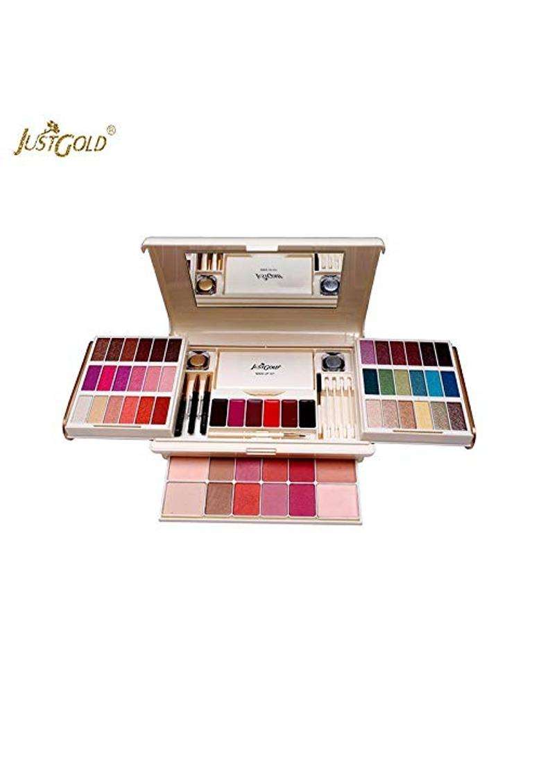 Justgold Professional All in One Makeup Palette Kit 54 Colors Eyeshadow Palette with Blusher Lipgloss - Indya