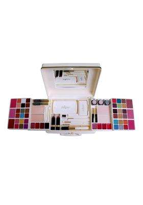 Justgold Professional All in One Makeup Palette Kit 42 Pigment Shadow with Blusher Powder Cake Lip Gloss