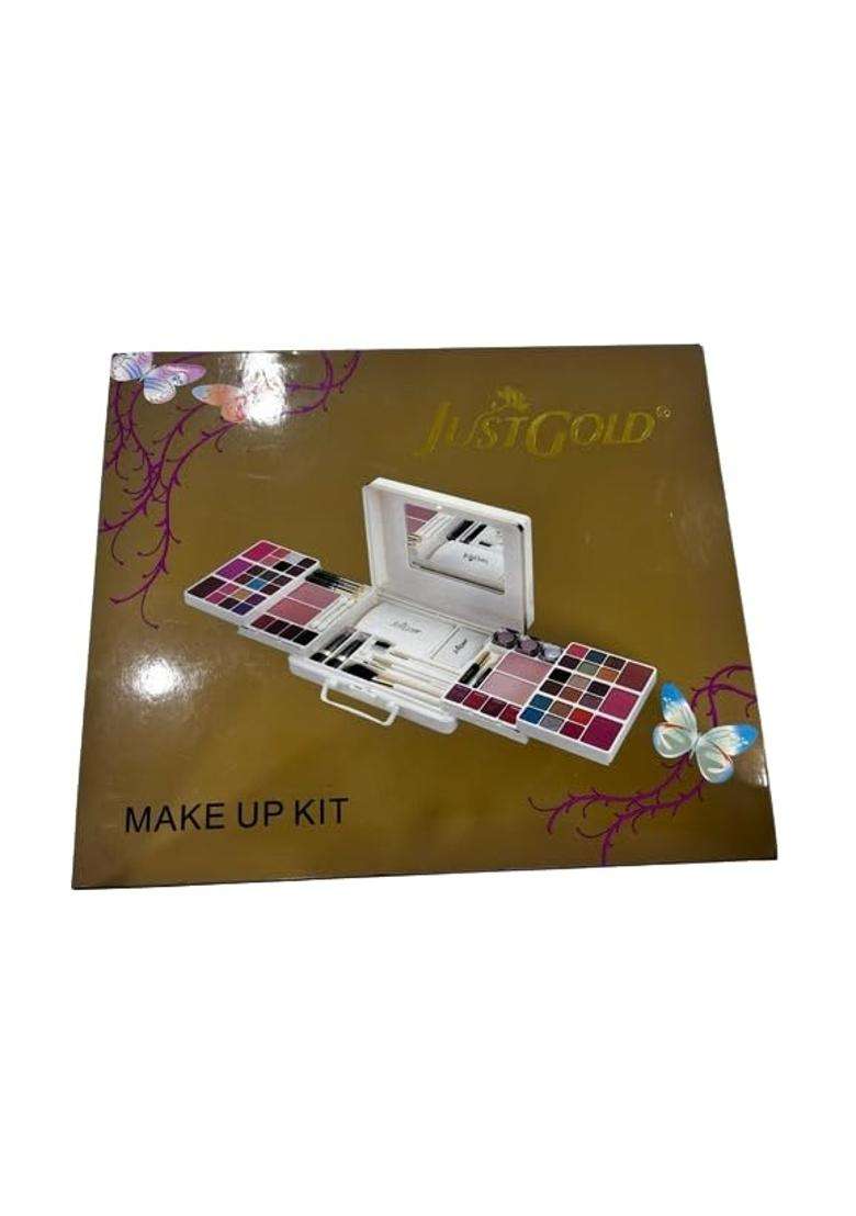 Justgold Professional All in One Makeup Palette Kit 42 Pigment Shadow with Blusher Powder Cake Lip Gloss - Indya