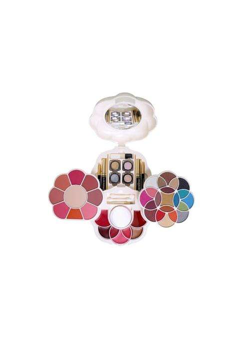 Justgold Professional All in One Makeup Palette Kit 21 Pigment Shadow with Blusher Powder Cake Lip Gloss