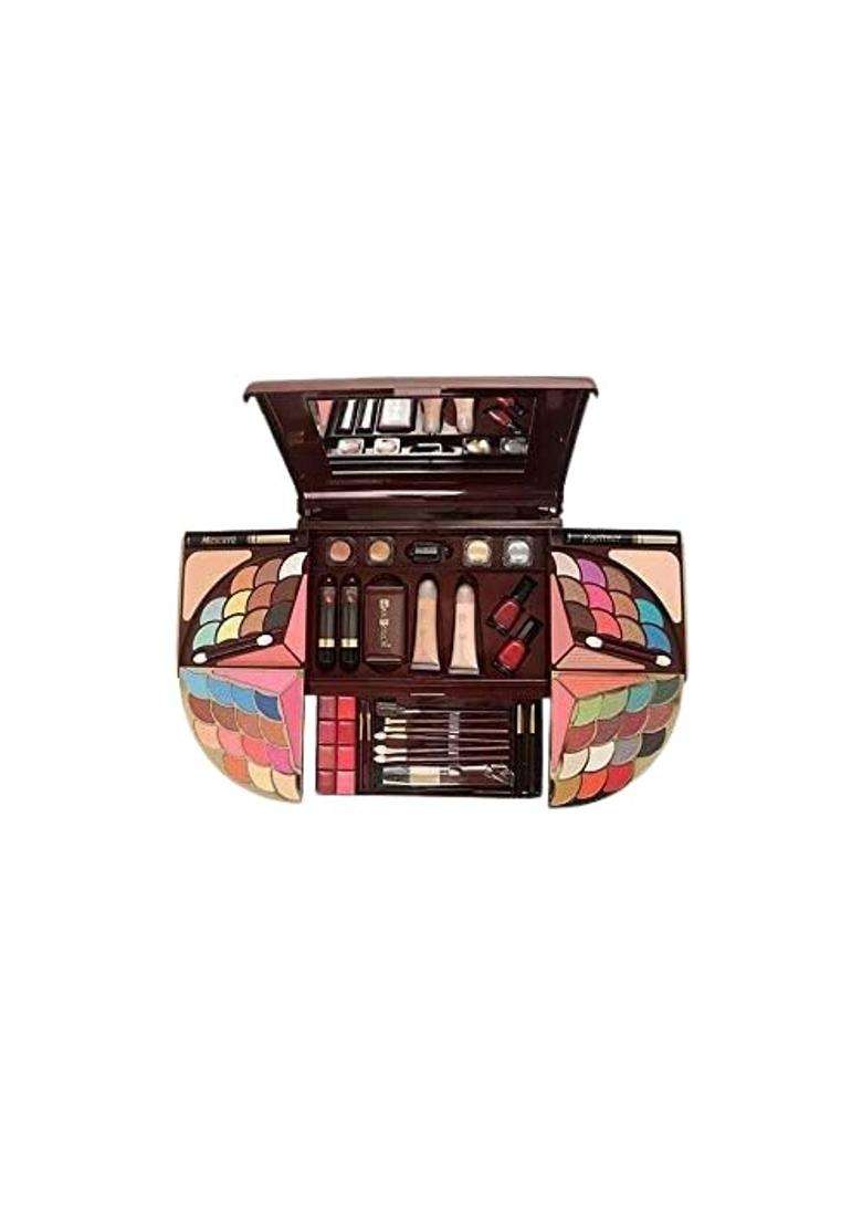 Multicolor Maxtouch 2161 Professional Makeup Kit with Mascara Brushes Eyeshadows Blush and Powder Cake Etc - Indya