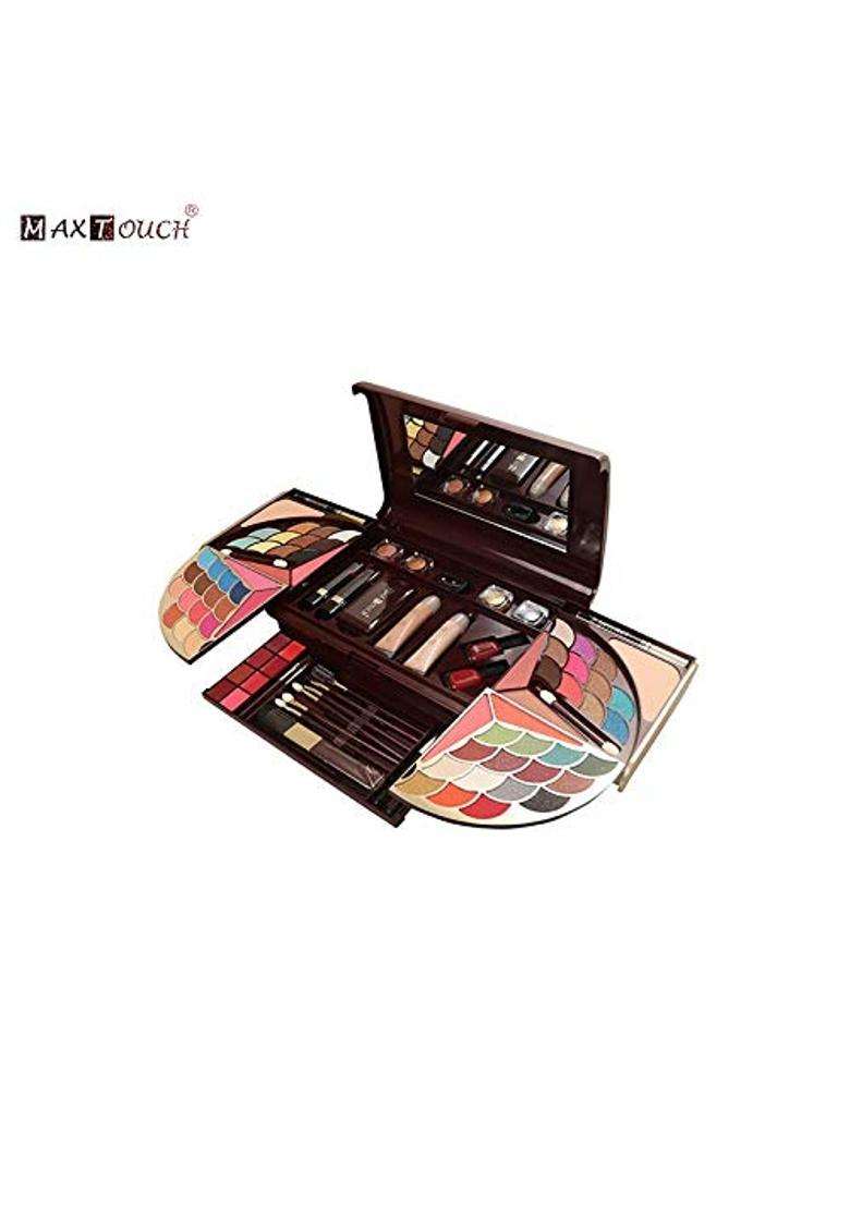 Multicolor Maxtouch 2161 Professional Makeup Kit with Mascara Brushes Eyeshadows Blush and Powder Cake Etc - Indya