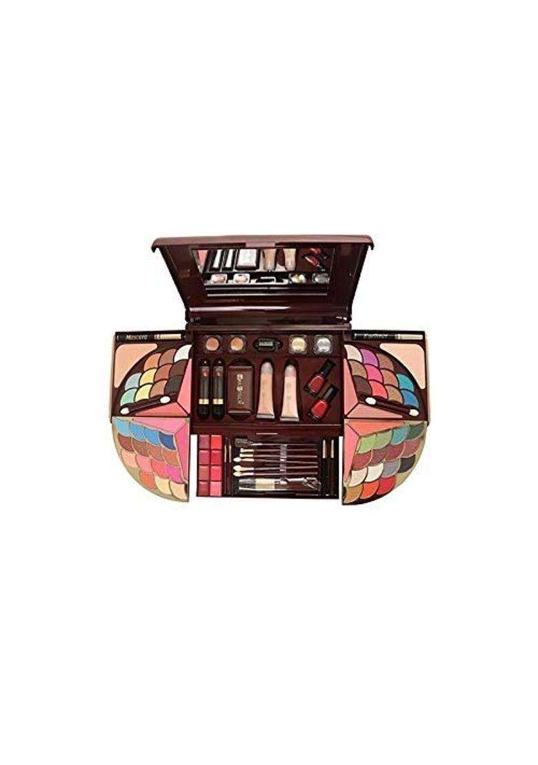 Multicolor Maxtouch 2161 Professional Makeup Kit with Mascara Brushes Eyeshadows Blush and Powder Cake Etc - Indya