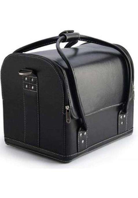 Kriva Large Capacity Cosmetic PU Leather Womens Makeup Travel Bag with 5 Separate Section for Storage 30CM