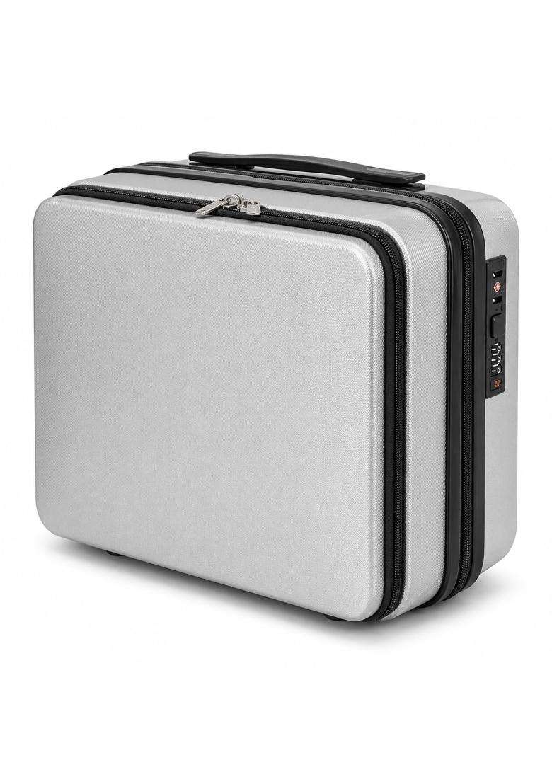 Blue Beads 16 Hard Shell Vanity Case and Travel Makeup Bag - Indya