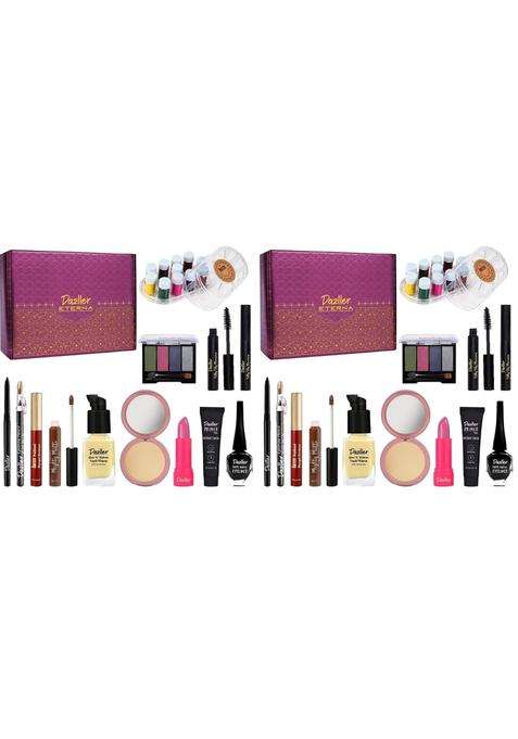 Dazller Grand Glam Kit Fair Skintone All in One Makeup Set with Primer Liquid Foundation Kajal Mascara