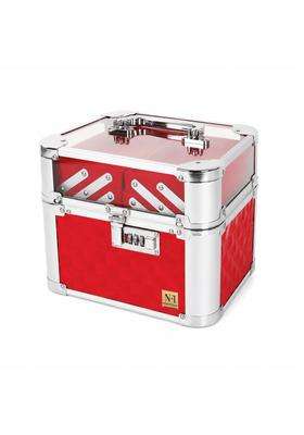 NFI Essentials Makeup Organizer Box for Women Bridal Makeup Case for Jewellery Cosmetics and Bridal Essentials