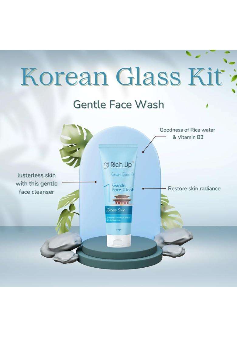 RICH UP Professional Korean Glass Facial Kit with Rice Water Natural Ingredients - Indya