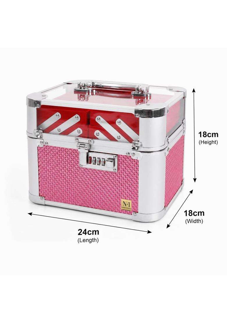 NFI Essentials Makeup Organizer Box for Women Bridal Makeup Case for Jewellery Cosmetics and Bridal Essentials - Indya