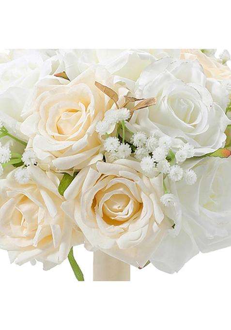 Zoomella Bridal Bouquet DIY Arrangement Wedding Hand Flowers for Gift Valentines Day