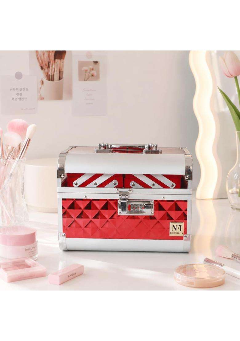 NFI Essentials Makeup Organizer Box for Women Bridal Makeup Case for Jewellery Cosmetics and Bridal Essentials - Indya