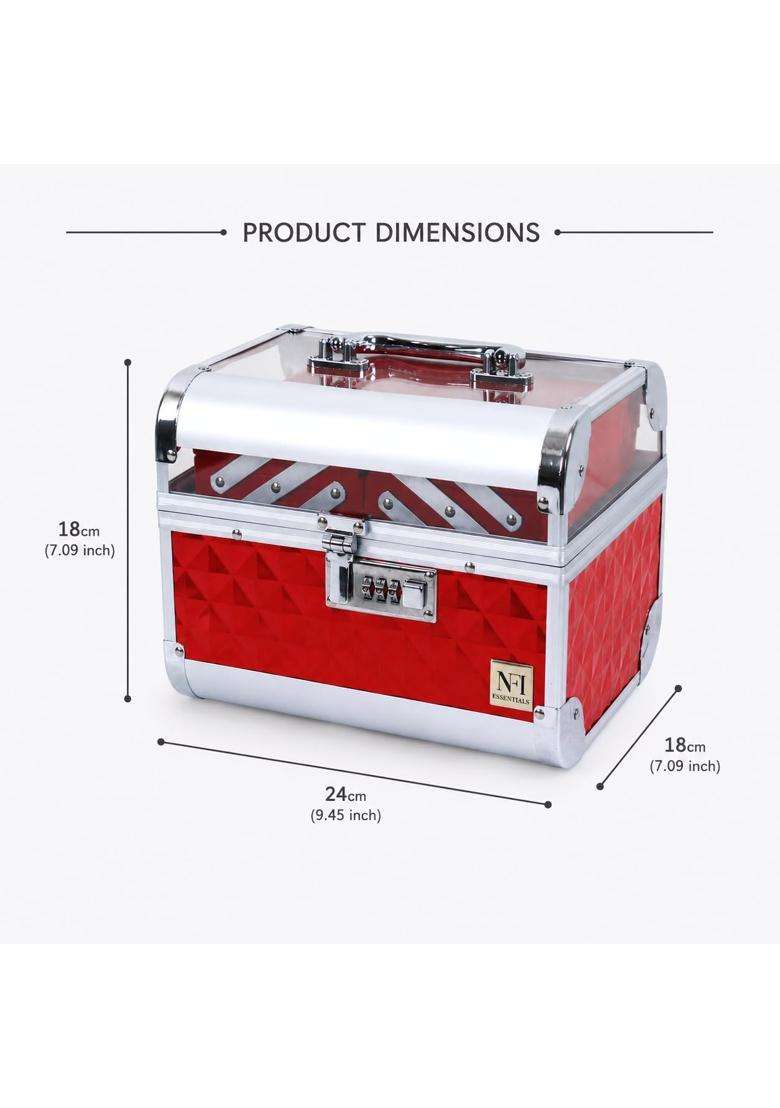 NFI Essentials Makeup Organizer Box for Women Bridal Makeup Case for Jewellery Cosmetics and Bridal Essentials - Indya