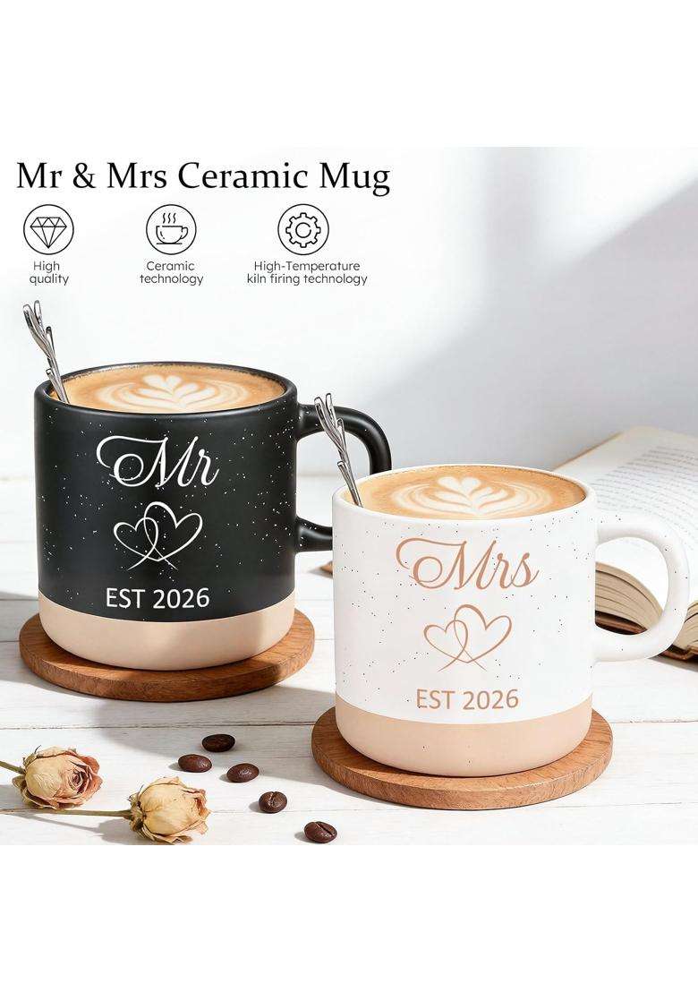 Giftota Black Mr and Mrs for Couple Gift Bridal Shower Wedding Engagement Gifts for Couple - Indya