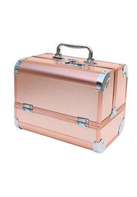 Adson Professional Beauty Makeup Cosmetic Vanity Case Box Rose Gold