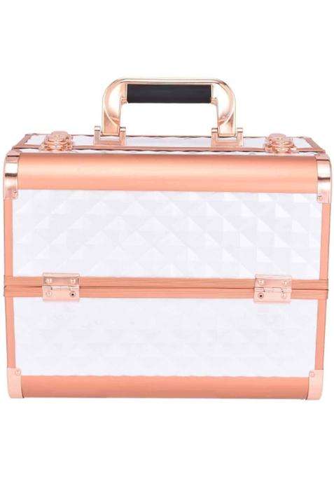 Adson Professional Makeup Box Cosmetics Case Jewelry Organiser Vanity Make Up Storage Box Beauty Train Case