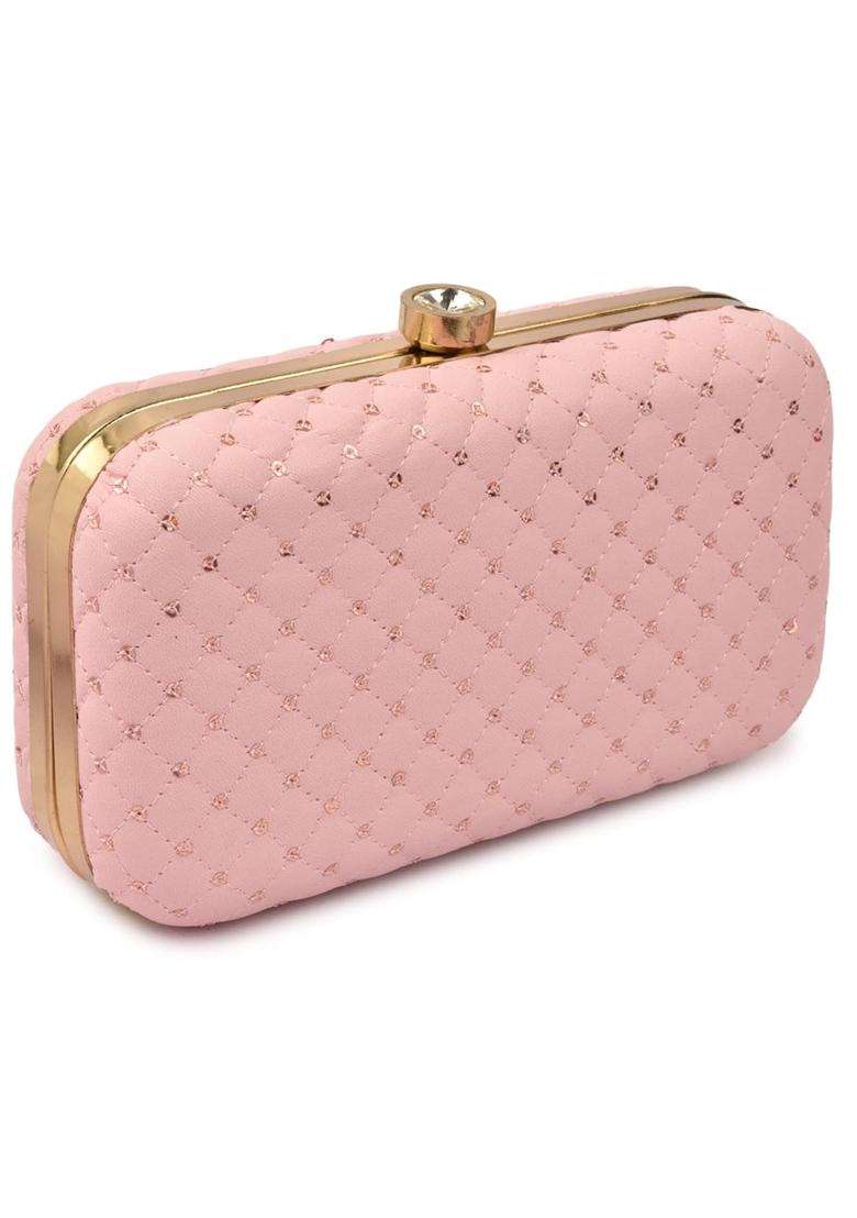 Ailtino Handicraft Beautiful Bling Box Clutch Bag Purse for Bridal Casual Wedding - Indya
