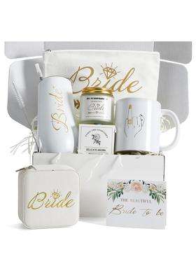 Xgcyzyd White Bridal Shower Gift Box for Bride to Be Gifts Wedding Gift Engagement for Bride Box Set