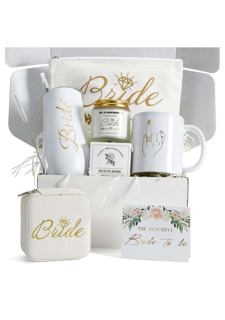 Xgcyzyd White Bridal Shower Gift Box for Bride to Be Gifts Wedding Gift Engagement for Bride Box Set - Indya