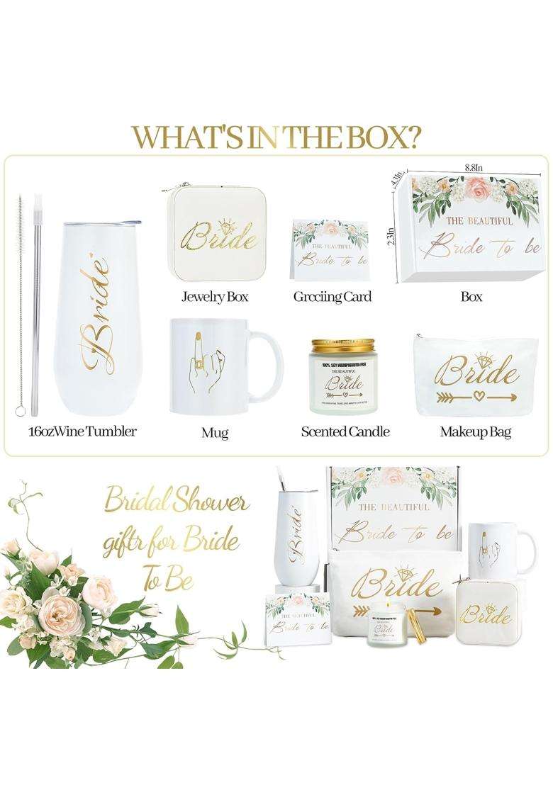 Xgcyzyd White Bridal Shower Gift Box for Bride to Be Gifts Wedding Gift Engagement for Bride Box Set - Indya