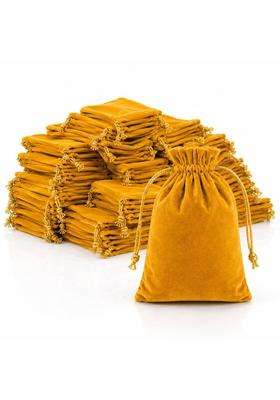 Dulhan Vibrant Velvet Potli Bags for Wedding Return Gifts for Ladies Set of 50