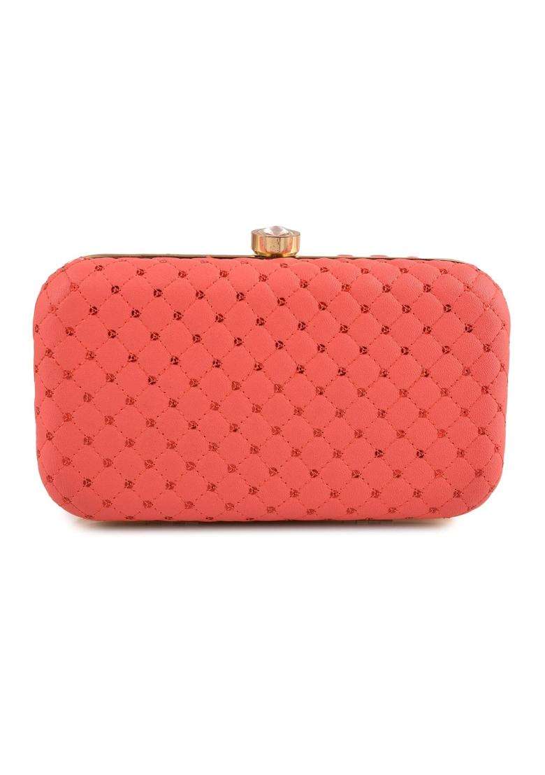 Ailtino Handicraft Beautiful Bling Box Clutch Bag Purse for Bridal Casual Wedding - Indya