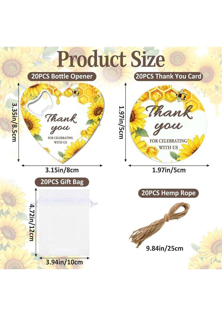 Ohmique Yellow She Found Her Honey Bridal Shower Favors 20 Sets She Found Her Honey Bridal Shower Decor - Indya