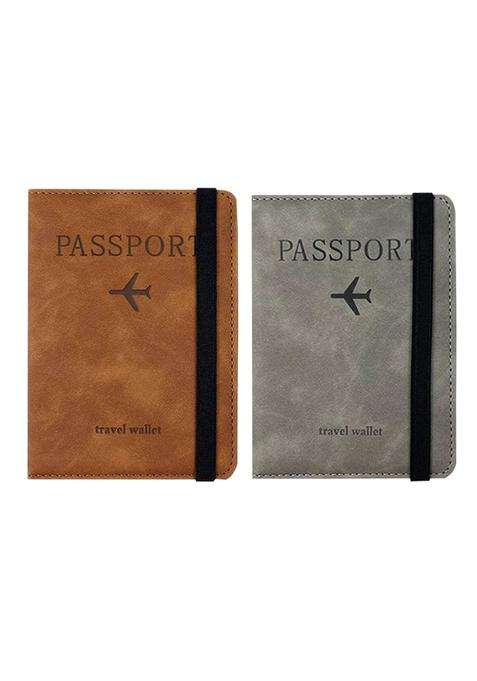 Snogisa Mr and Mrs Passport Covers and Luggage Tags Gift Set Couple Passport Holder for Honeymoon