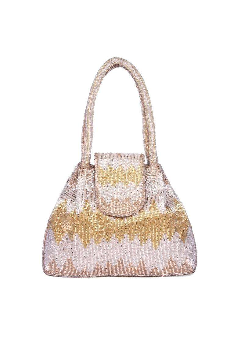 Aheli Potli Bag Gift for Women Handmade Evening Wristlet Handbags Stylish Bridal Purse Fashion Bag - Indya